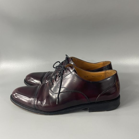 Church’s Leather Dress Shoes Burgundy Custom Grade Cap Toe Oxford Men UK 19.5 M main image 4